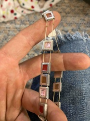 Silver Enamel Bracelet
