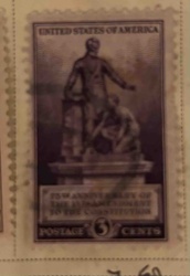 United States 3-Cent 150th Anniversary of the Adoption of the Constitution Stamp