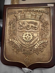 Plaque with Coat of Arms of Leffrinckoucke