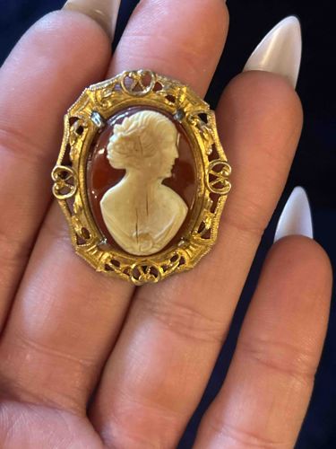 Vintage Cameo Brooch/Pendant