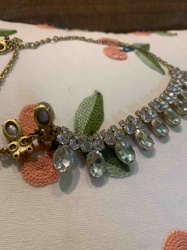 Rhinestone Bib Necklace