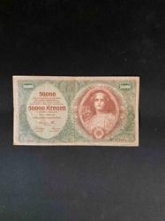Austrian 50,000 Kronen Banknote