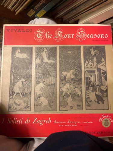 Vivaldi: The Four Seasons LP by I Solisti di Zagreb, Antonio Janigro