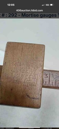 Vintage Wooden Mortise Gauge (Hume & Hear)