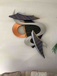 Abstract Multi-Media Wall Sculpture