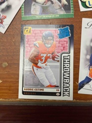 Audric Estime Donruss 'Throwback' NFL Trading Card