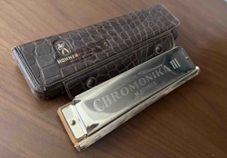Hohner Chromonika III Chromatic Harmonica with Original Case