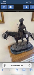 Mounted Figure Bronze Sculpture