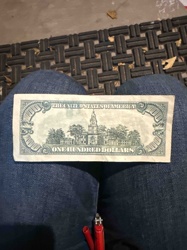 1928 United States One Hundred Dollar Gold Certificate (Reverse)