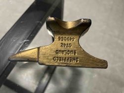 Miniature Brass Anvil