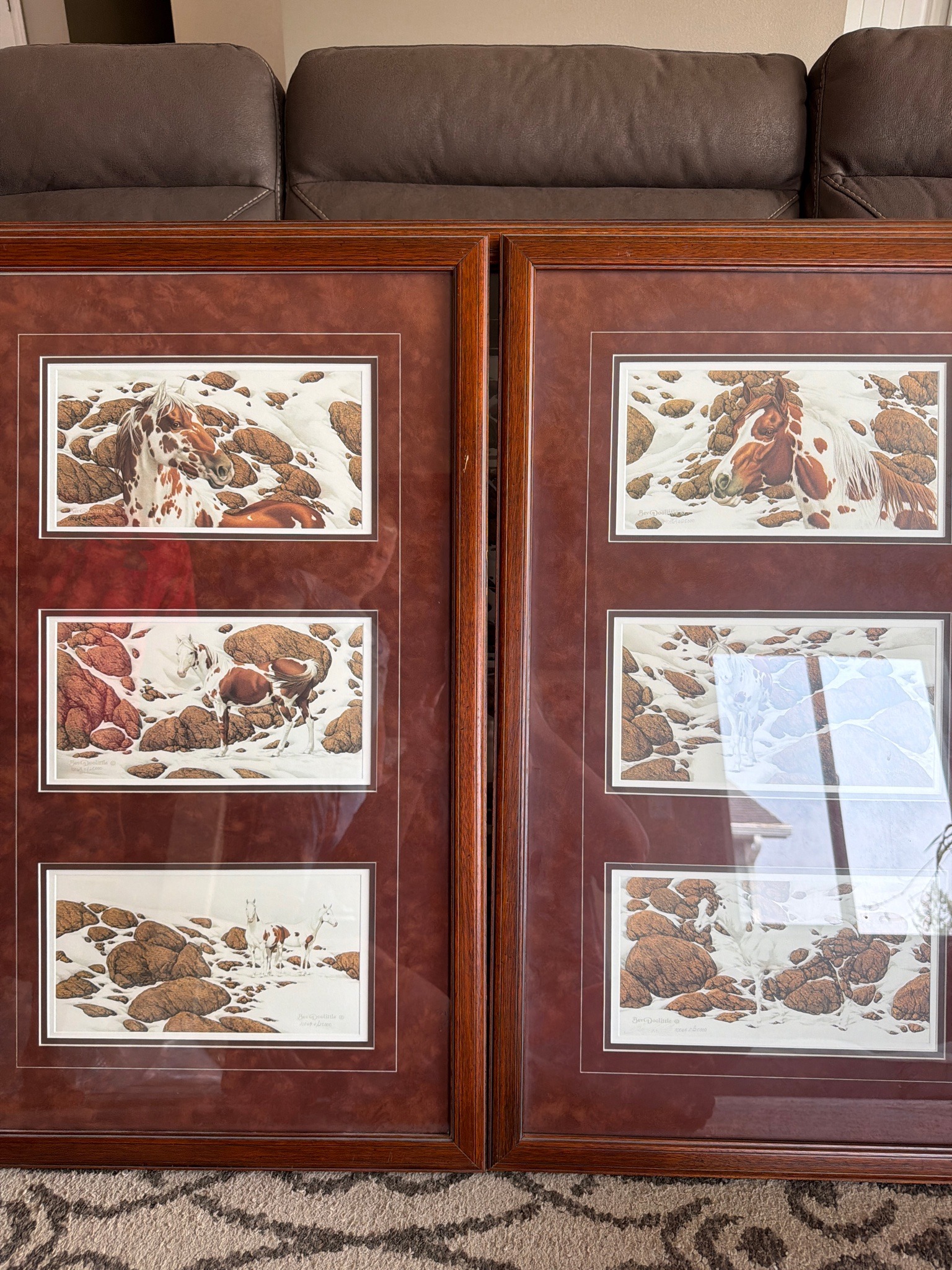 Submitted photo of Framed prints signed 'Bev Doolittle'