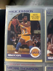 1990-91 NBA Hoops Magic Johnson 'Most Valuable Player' Basketball Card