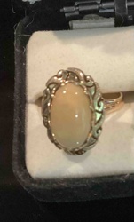 Opal Cabochon Ring