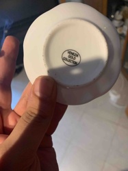 Miniature Ceramic Saucer from Venezia Gold Collection
