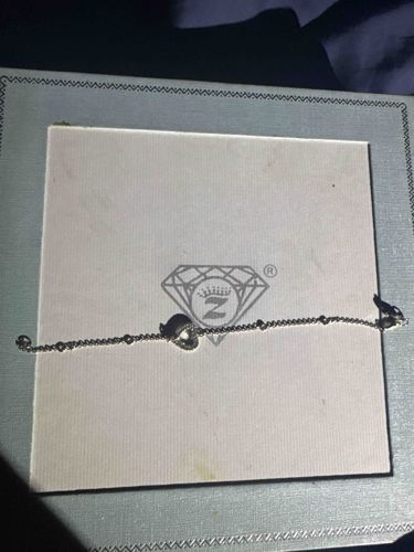 Roberto Coin 18k White Gold Heart Diamond Bracelet