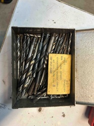 Vintage DHH High-Speed 12-Piece Straight Shank Drill Bit Set in Metal Box