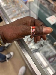 Multi-Gemstone and Diamond Accent Stacked Ring