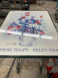 Chinese Tulips by Helen Paul Framed Art Print