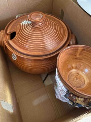 Terracotta Casserole Dish and Bowls Set