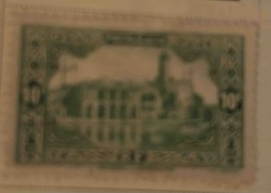 Vintage 10 Cents Postage Stamp (Building Motif)