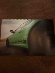 Road & Track 2008 Calendar with Porsche GT3 RS