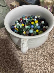 Vintage Marble Collection in Ceramic Chamber Pot