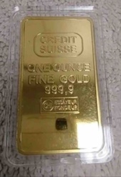 Credit Suisse 1 Ounce Fine Gold 999,9 Bar