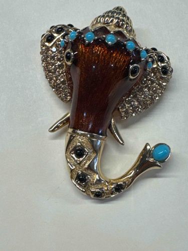 Ganesha Elephant Head Brooch