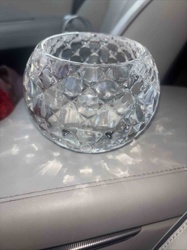 Faceted Glass Votive Candle Holder
