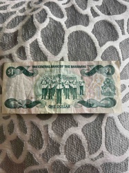 Bahamian One Dollar Banknote (Reverse)
