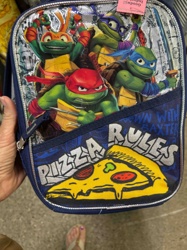 Teenage Mutant Ninja Turtles "Pizza Rules" Insulated Lunch Bag