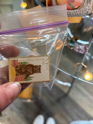 Alaskan Brown Bear '22 USA' Postage Stamp Enamel Pin