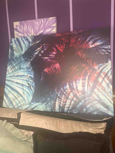 Abstract Palm Leaf Gallery Wrap Canvas Print