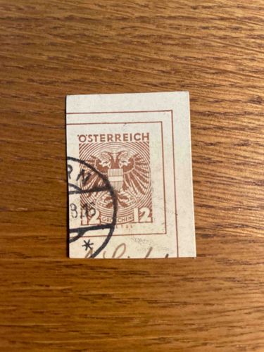 Austrian 2 Groschen Eagle Stamp