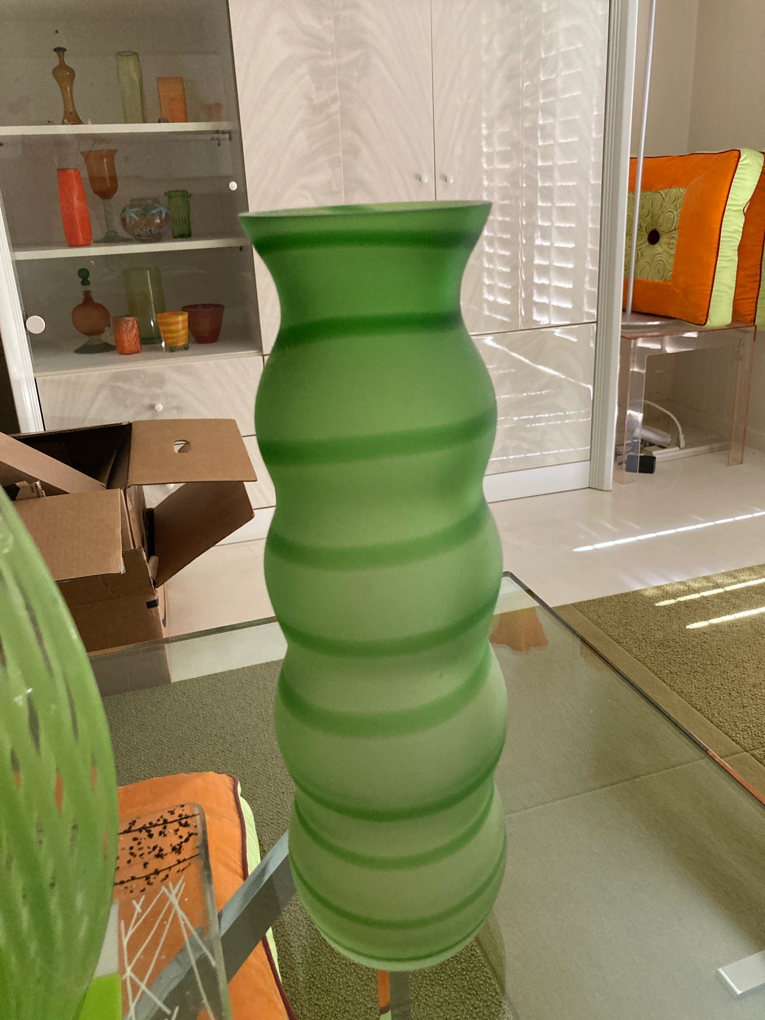 Submitted photo of Art glass floor vase