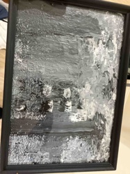 Abstract Gray Scale Textured Painting
