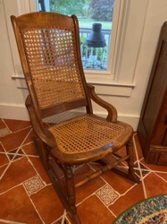 Vintage Caned Rocking Chair