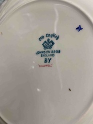 Johnson Bros. \"Old English\" 'Chadwell' Ceramic Plate (Backstamp)