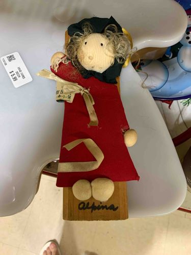 Alpina Fabric and Wood Figurine