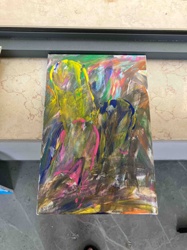 Abstract Painting on Canvas