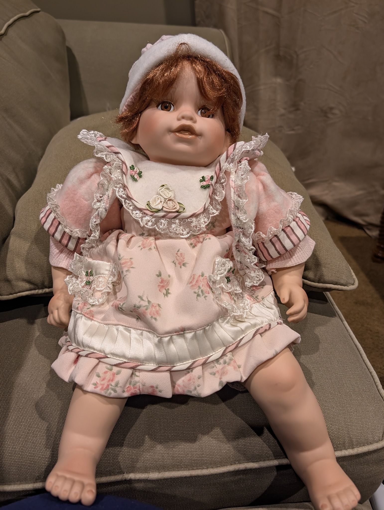 Submitted photo of Porcelain baby doll, bearing text reading 'Cathay collection' (not authenticated)