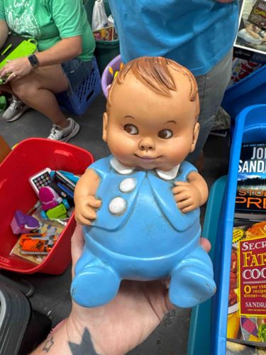 Vintage Chubby Baby Figurine / Planter