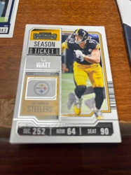 T.J. Watt Panini Contenders Season Ticket Football Card