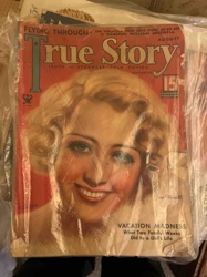 True Story Magazine, August 1933 featuring Joan Blondell