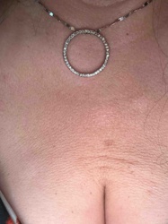 Diamond Pave Circle Pendant Necklace