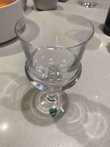 Orrefors Sweden Intermezzo Blue Goblet