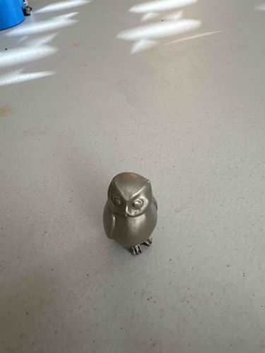 Mid-Century Modern Cast Metal Owl Figurine