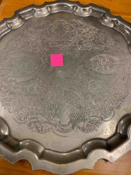 Ornate Metal Serving Tray