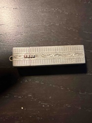 Vintage Engraved Rectangular Compact/Case