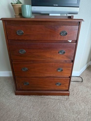 Four-Drawer Wooden Chest of Drawers